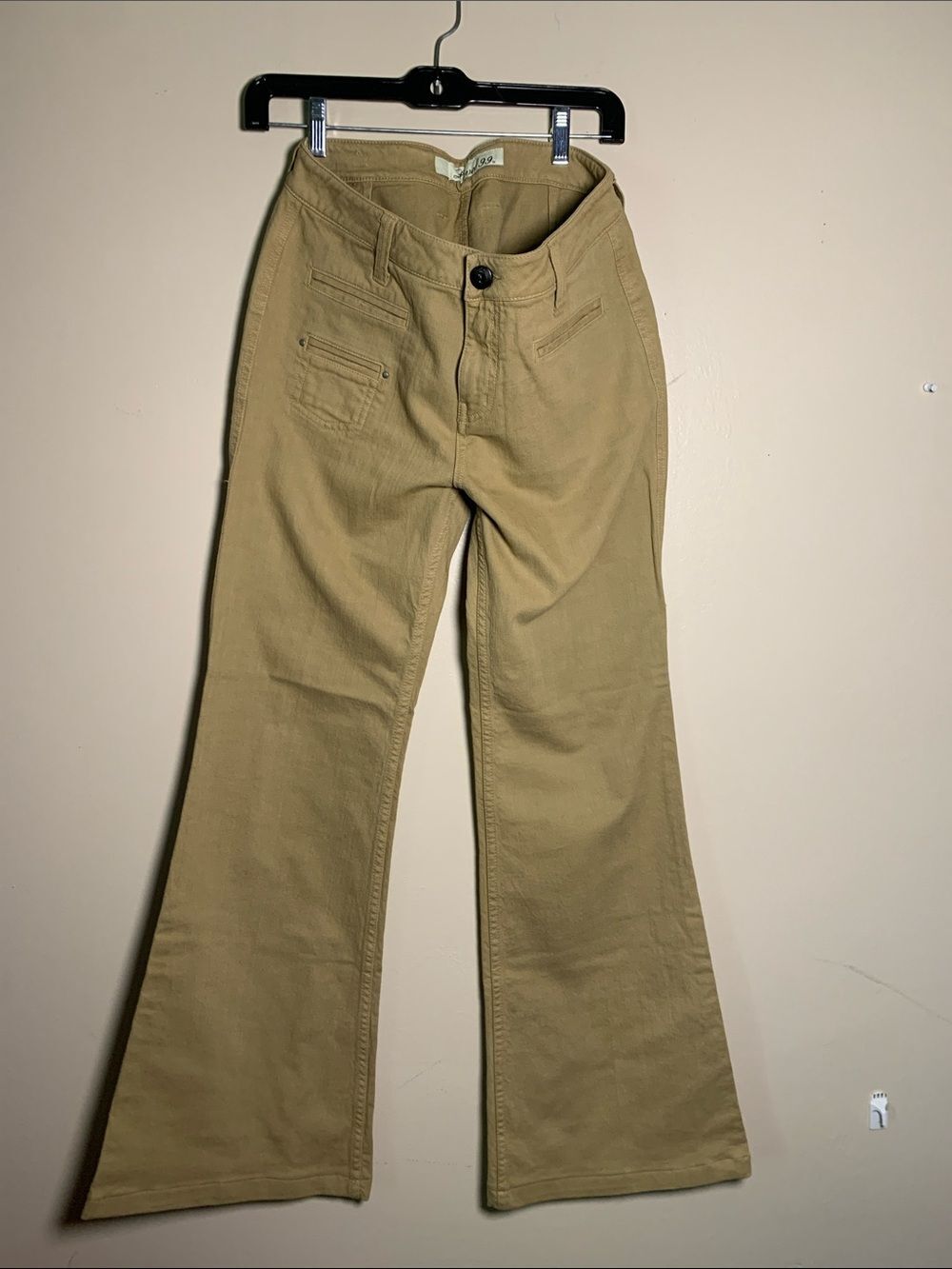 High-Rise Flare Women’s Jeans in Khaki Level 99    29 Waist